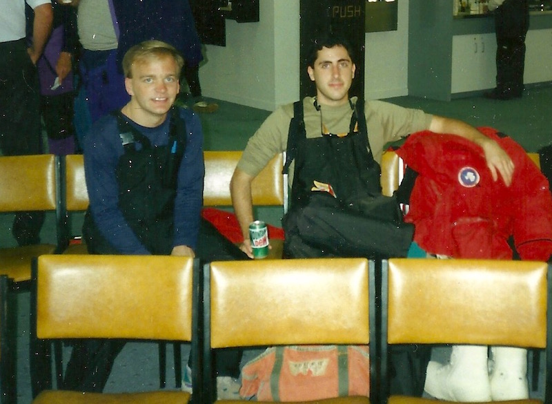 Me and Mark on our first trip to Antarctica in 1994. 
