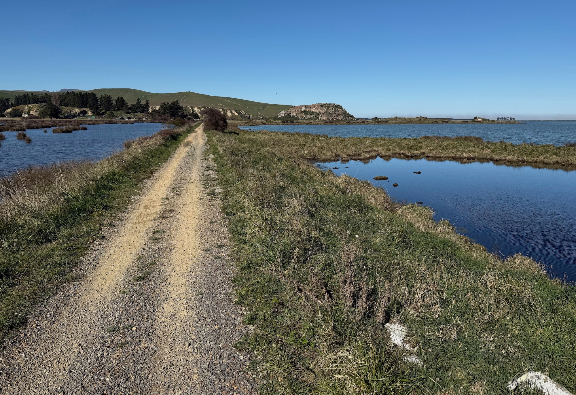 Little River trail and Lake Ellesmere