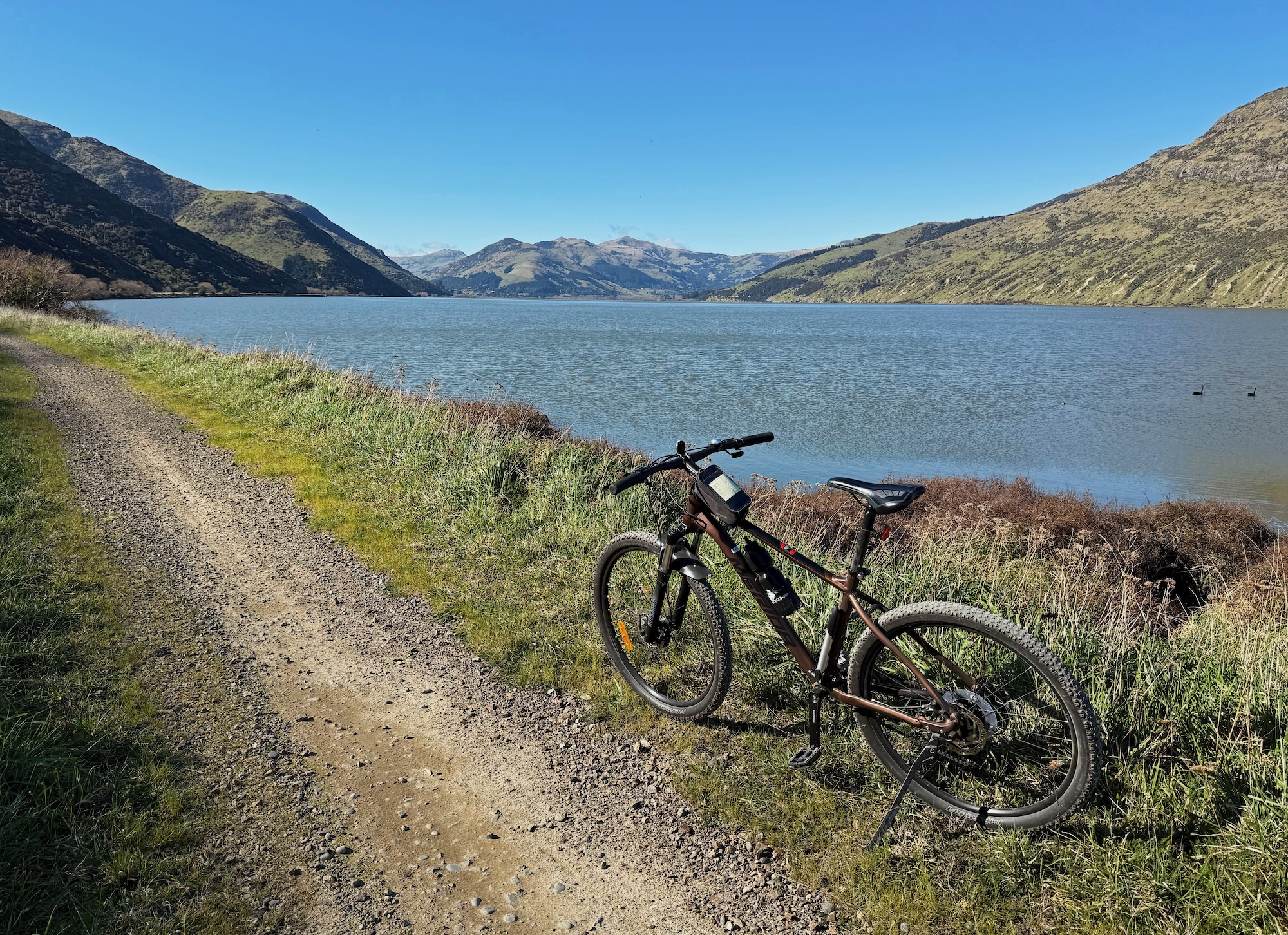 Little River trail and Lake Forsyth