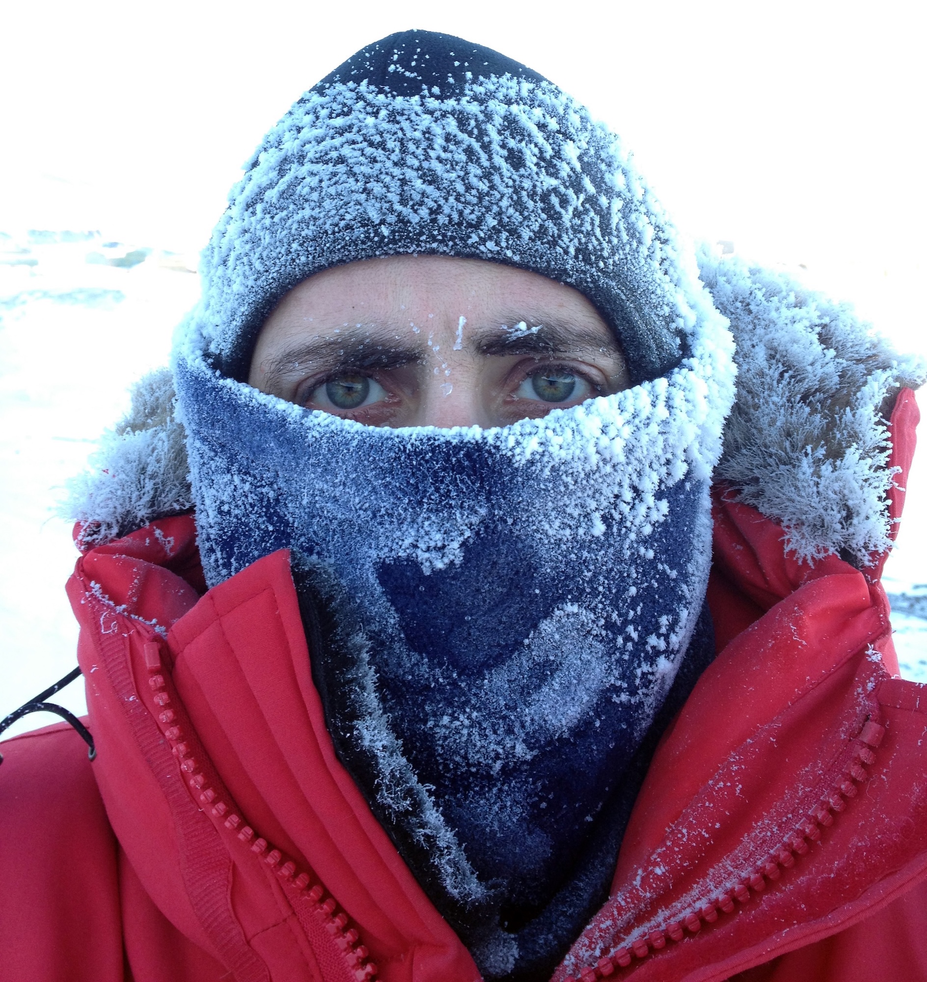 John after an Antarctic hike