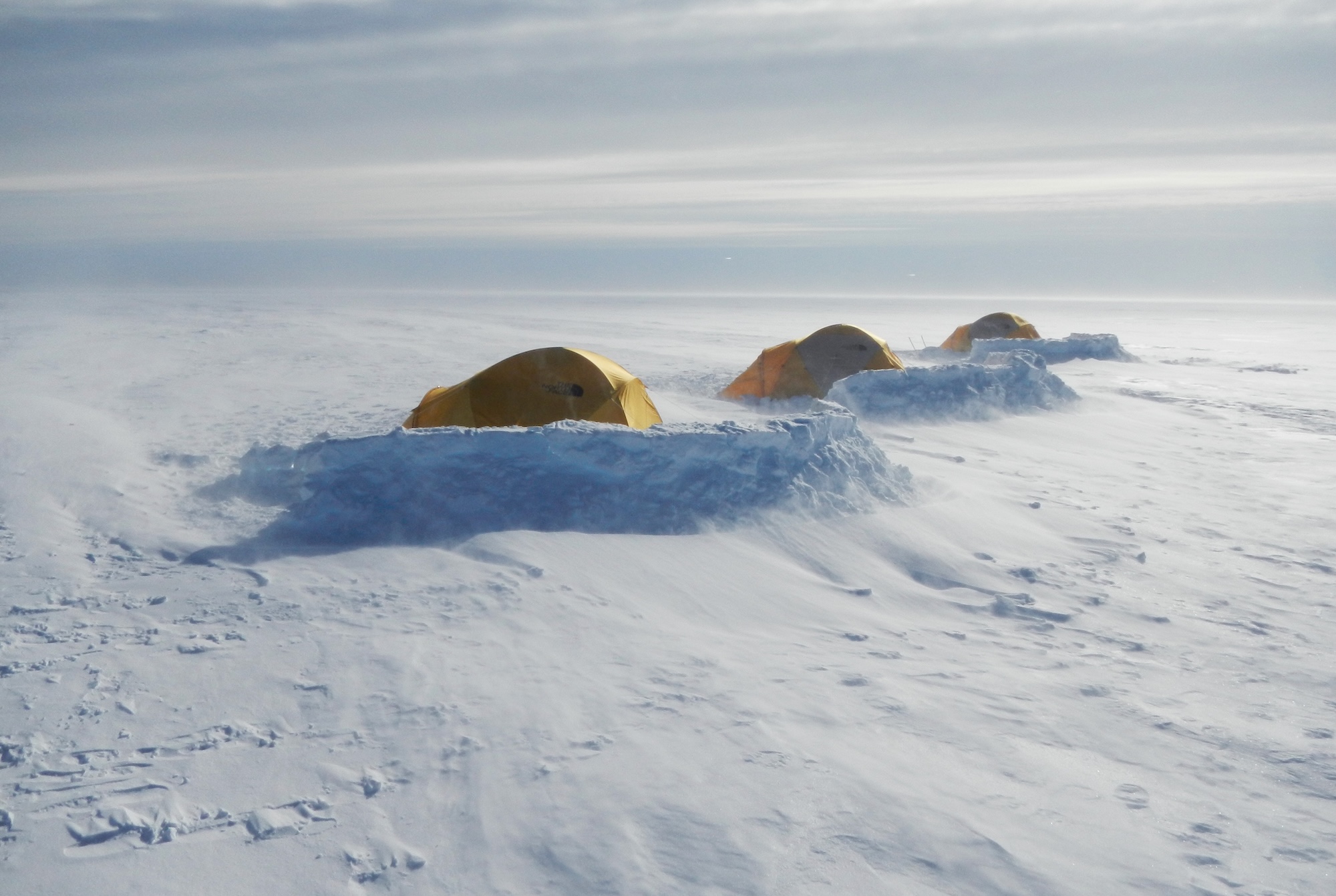 Tents on Ross Ice Shelf
