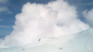 DC-8 sampling tropical air, somewhere between 4000 - 8000 feet above ground level.