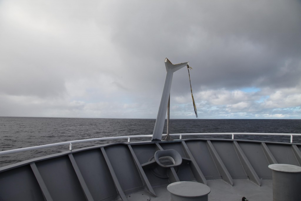 view from front of ship