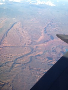 Flying over Utah, western USA
