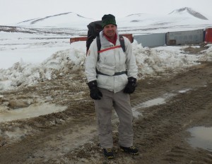 Justin on Antarctica